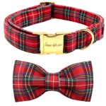 Unique Style Paws Hundehalsband mit Fliege – Verstellbares Halsband für Hunde & Katzen