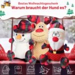 Wonfly Hundespielzeug mit Quietscher & Knitterpapier – Plüsch Kauspielzeug für Hunde – Bild 2