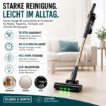 Olsen & Smith SVC06 Akku Staubsauger 1,96kg mit Selbstentleerung – 18kPa, 25min Laufzeit – Bild 2