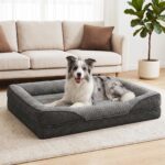 FURTIME Orthopädisches Hundebett 89x64cm – Memory Foam für Mittelgrosse Hunde