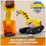Rubble & Crew Chargers 2-in-1 Mega Kran-Fahrzeug 25 cm – Baufahrzeug mit Charger-Figur ab 3 Jahren – Bild 6