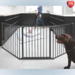 BabyDan Flex L Schutzgitter 90-223 cm – Treppenschutzgitter & Raumteiler, Schwarz – Bild 9