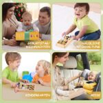 YIKANWEN Montessori Holz Busy Board mit 10 LED-Schaltern & Musikfunktion – Motorik-Spielzeug für Kinder ab 1 Jahr – Bild 6