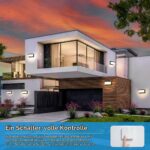 CHENBEN 18W LED Aussenwandleuchte IP65 – Aluminium mit 3000K–6500K für Garten & Terrasse – Bild 7