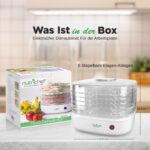 NutriChef Dörrautomat mit 5 Einschüben – 82°C Temperaturregelung für Obst, Fleisch & Gemüse – Bild 3