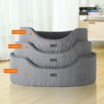 Feandrea Hundebett 92x72 cm mit Wendekissen – Komfortables Hundesofa mit Anti-Rutsch – Bild 7