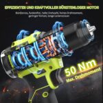 VOERJIA 16.8V Akkuschrauber mit 50 Nm & 2 Akkus – Bohrmaschine 3-in-1 für Heimwerker – Bild 3