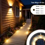 Flacchi Solar Bodenleuchten 12er Set Warmweiss – Wasserfeste LED Gartenleuchten für Aussen – Bild 4