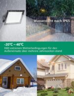 Aigostar LED-Flutlicht 70W 6300lm Kaltweiss IP65 – Wasserdichter Aussenstrahler für Garten & Hof – Bild 5