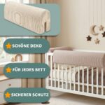 Bettkantenschutz 90 cm mit Cordstoff – Sicherheitspolster für Babybetten Oeko-Tex – Bild 6