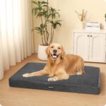HMTOPE Orthopädisches Hundebett 112 cm – Grosse Hunde Komfortmatratze waschbar – Bild 2