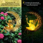 DAZZTIME Mond-Solarleuchte mit Feendesign – Wasserdichte Gartendeko für Aussen – Bild 4
