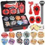 12er Kampfkreisel Set mit 3 Turbo Launcher – Metallkreisel für Kinder ab 6 Jahren