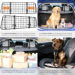 tectake® Hundegitter Auto – Kofferraumschutz mit verstellbarer Breite für sichere Autofahrten – Bild 5