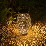 Görvitor Solarlaterne Metall – IP65 Wasserdicht, Hängend für Garten & Balkon
