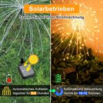 GIACOMO 4er Set Solarleuchten Pusteblume mit 120 LED & 8 Modi – Gartendeko für Aussen – Bild 3