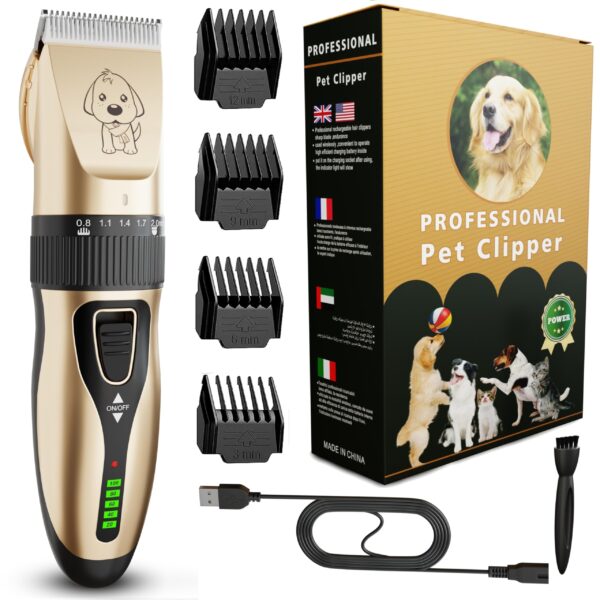 GLOBAL TECH Leise Hundeschermaschine – Professioneller Elektrotrimmer für Hunde & Katzen