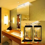 Azhien LED Spiegelleuchte 40cm 10W 820lm Kaltweiß – Badezimmerleuchte IP44 mit 3in1 Montage – Bild 6