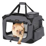 Feandrea Hundebox M faltbar – Transportbox mit Oxford-Gewebe für Hunde 7–11 kg