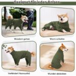 Dotoner Fleece Hundepullover mit Beinen – Wärmender Wintermantel für kleine bis grosse Hunde – Bild 6
