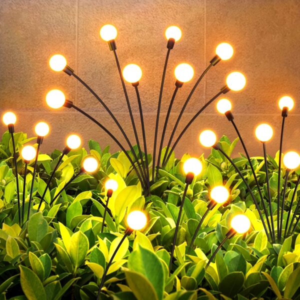 GEARLITE Firefly Solarleuchten 4er Set mit 32 LED – Tanzende Glühwürmchen für Garten & Terrasse