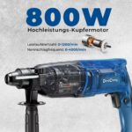 Dong Cheng 800W SDS-Plus Bohrhammer – 4-in-1 Multifunktionswerkzeug für Profi-Abbruch – Bild 2