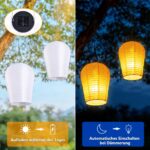 iShabao Solar Gartenlaterne 30cm – Kongming-Laterne mit LED-Flammeneffekt für Garten & Terrasse – Bild 5