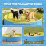 PawHut Hundepool 160 x 30 cm – Faltbares Planschbecken für grosse Hunde – Bild 8