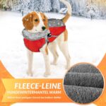 Nasjac Winter Hundemantel mit abnehmbarem Geschirr – Wasserdicht & warm für alle Grössen – Bild 3