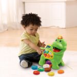 VTech Baby Fütter Mich Dino – Interaktives Lernspielzeug mit Farben & Formen für 12–36 Monate – Bild 2