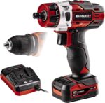 Einhell Akku-Bohrschrauber TE-CD 12/1 X-Li – 12V Li-Ion mit Zwei-Gang-Getriebe & LED