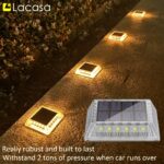 Lacasa Solar Bodenleuchten 4er Set – Warmweiss 2700K LED Wegeleuchten IP68 Wasserdicht – Bild 2