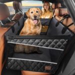 MIXJOY Hundeautositz für Rückbank – 40% mehr Platz, wasserdicht & rutschfest