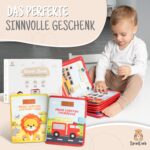 SpielLieb® Montessori Quiet Book ab 1 Jahr – Filz Activity Board mit Fahrzeugen – Bild 7