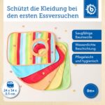 Bieco Baby Schlupf Lätzchen 6er Pack mit Klettverschluss – Wasserdicht & Saugstark – Bild 2