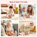OESSUF Motorikwürfel 9-in-1 Bus – Montessori Holzspielzeug für Babys ab 1 Jahr – Bild 8