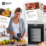 Balter DA-109 Dörrautomat Edelstahl – 10 Fächer, 700W, Timer 48h für Obst & Fleisch – Bild 8