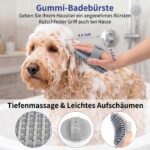 WOPQAEM 5-teiliges Bürstenset für Hunde & Katzen – Selbstreinigende Bürste & Unterwollkamm – Bild 6