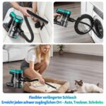 NYXAL Akku Staubsauger 50 KPa mit 500W Motor – 55 Min Laufzeit für Tierhaare & Hartböden – Bild 9