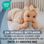 Bisoo Zauberlaken 80x160 cm – 2-in-1 Spannbettlaken & Matratzenschoner Wasserdicht Grau – Bild 5