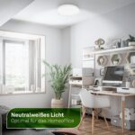 BRILONER LED Deckenlampe 29x6cm – 8W Neutralweiss 1700lm für Küche, Flur & Wohnzimmer – Bild 3