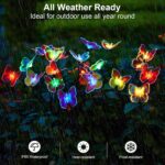 TZEKING Schmetterling Solarleuchten 2er Set mit 14 LED & Farbwechsel – IP65 Gartenleuchten – Bild 3