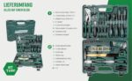 Brüder Mannesmann 87-teiliger Werkzeugkoffer – Profi-Werkzeugset mit Chrom-Vanadium-Stahl – Bild 4