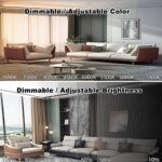 LED Deckenleuchte Ø80cm Weiß – Dimmbar mit Fernbedienung & Memory-Funktion für Wohnzimmer – Bild 3