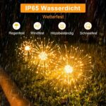 GIACOMO 4er Set Solarleuchten Pusteblume mit 120 LED & 8 Modi – Gartendeko für Aussen – Bild 2