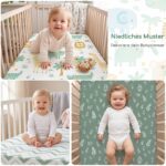 Yukkidds Spannbettlaken 70x140 cm – 3er Pack Babybettlaken mit SnugFit-Technologie – Bild 3