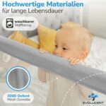 EVOLUCENT Bettgitter 200cm – Rausfallschutz ohne Verschrauben für Boxspringbett & Elternbett – Bild 6