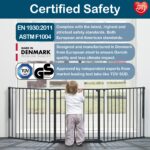 BabyDan Flex L Schutzgitter 90-223 cm – Treppenschutzgitter & Raumteiler, Schwarz – Bild 7