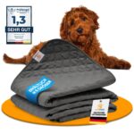 SympaTierisch Wasserdichte Hundedecke 80x60 cm – Rutschfeste Hundematte für Sofa & Bett