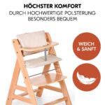 hauck 2-tlg. Deluxe Sitzkissen für Alpha Hochstuhl – Komfortable Sitzauflage Beige – Bild 3